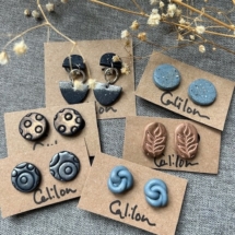 Hand-made polymer clay jewelry by Denise Palmer