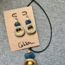 Hand-made polymer clay jewelry by Denise Palmer