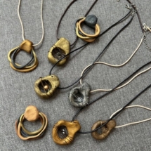 Hand-made polymer clay jewelry by Denise Palmer